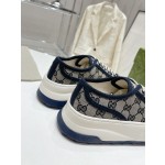 Gucci Explosive Presbyopia Canvas Casual Platform Shoes