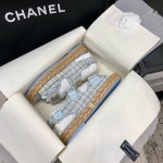 CHANEL 2023 spring and summer latest woven velcro sandals Japan imported woven materials
