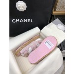 CHANEL 2023 spring and summer latest woven velcro sandals Japan imported woven materials