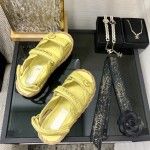 CHANEL 2023 spring and summer latest woven velcro sandals Japan imported woven materials