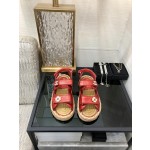 CHANEL 2023 spring and summer latest woven velcro sandals Japan imported woven materials