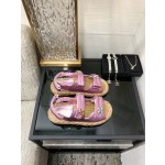 CHANEL 2023 spring and summer latest woven velcro sandals Japan imported woven materials
