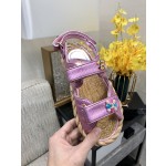 CHANEL 2023 spring and summer latest woven velcro sandals Japan imported woven materials