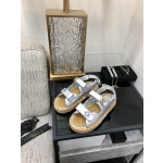 CHANEL 2023 spring and summer latest woven velcro sandals Japan imported woven materials