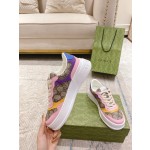 Gucci 𝟐𝟎𝟐𝟐ss new couple models 💑 full series of thick-soled white shoes