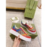 Gucci 𝟐𝟎𝟐𝟐ss new couple models 💑 full series of thick-soled white shoes