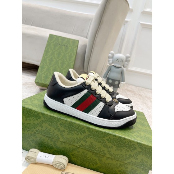 Gucci new upgraded small dirty shoes couple models
