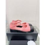 CHANEL 23Ss small incense thick bottom Mary Jane hollow sandals imported lambskin