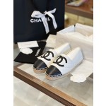 CHANEL fisherman shoes Chanel classic version of the original injection of rubber translucent rubber original color hemp sole