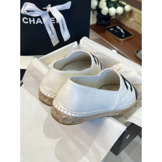 CHANEL fisherman shoes Chanel classic version of the original injection of rubber translucent rubber original color hemp sole