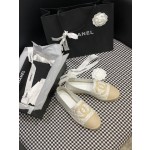 CHANEL fisherman shoes Chanel classic version of the original injection of rubber translucent rubber original color hemp sole