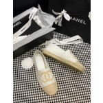 CHANEL fisherman shoes Chanel classic version of the original injection of rubber translucent rubber original color hemp sole