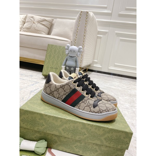 Gucci new upgraded small dirty shoes couple models