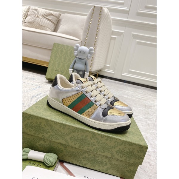 Gucci new upgraded small dirty shoes couple models