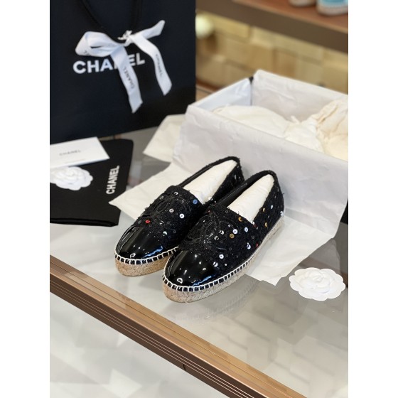 CHANEL fisherman shoes Chanel classic version of the original injection of rubber translucent rubber original color hemp sole