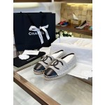 CHANEL fisherman shoes Chanel classic version of the original injection of rubber translucent rubber original color hemp sole