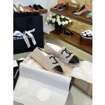 CHANEL fisherman shoes Chanel classic version of the original injection of rubber translucent rubber original color hemp sole