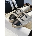 CHANEL fisherman shoes Chanel classic version of the original injection of rubber translucent rubber original color hemp sole