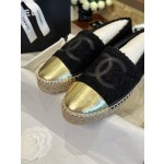 CHANEL fisherman shoes Chanel classic version of the original injection of rubber translucent rubber original color hemp sole