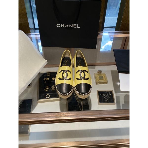 CHANEL fisherman shoes Chanel classic version of the original injection of rubber translucent rubber original color hemp sole