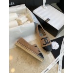 CHANEL fisherman shoes Chanel classic version of the original injection of rubber translucent rubber original color hemp sole