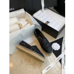 CHANEL fisherman shoes Chanel classic version of the original injection of rubber translucent rubber original color hemp sole