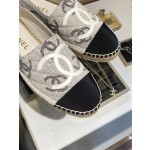 CHANEL fisherman shoes Chanel classic version of the original injection of rubber translucent rubber original color hemp sole