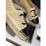 CHANEL fisherman shoes Chanel classic version of the original injection of rubber translucent rubber original color hemp sole