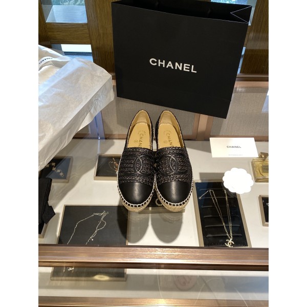 CHANEL fisherman shoes Chanel classic version of the original injection of rubber translucent rubber original color hemp sole