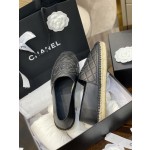 CHANEL fisherman shoes Chanel classic version of the original injection of rubber translucent rubber original color hemp sole