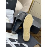 CHANEL fisherman shoes Chanel classic version of the original injection of rubber translucent rubber original color hemp sole