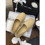 CHANEL fisherman shoes Chanel classic version of the original injection of rubber translucent rubber original color hemp sole