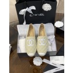 CHANEL fisherman shoes Chanel classic version of the original injection of rubber translucent rubber original color hemp sole