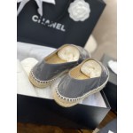 CHANEL fisherman shoes Chanel classic version of the original injection of rubber translucent rubber original color hemp sole