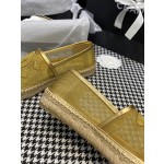 CHANEL fisherman shoes Chanel classic version of the original injection of rubber translucent rubber original color hemp sole