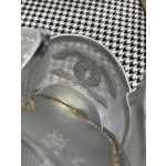 CHANEL fisherman shoes Chanel classic version of the original injection of rubber translucent rubber original color hemp sole