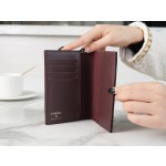 𝗖𝗛𝗔𝗘𝗡𝗟✦ Classic Passport Clip Caviar Grain Calfskin 🐂 Black Ball Gold