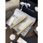 CHANEL fisherman shoes Chanel classic version of the original injection of rubber translucent rubber original color hemp sole