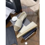 CHANEL fisherman shoes Chanel classic version of the original injection of rubber translucent rubber original color hemp sole