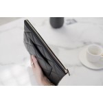 𝗖𝗛𝗔𝗘𝗡𝗟✦Classic 19 Series Imported Channel Special Lambskin🐑 Carry-on Clutch Bag Classic ➼ Black Gold