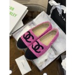 CHANEL fisherman shoes Chanel classic version of the original injection of rubber translucent rubber original color hemp sole