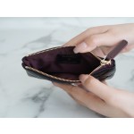 𝗖𝗛𝗔𝗘𝗡𝗟✦ Channel custom lambskin 🐏 Classic mini zipper carry-on bag black gold 🐑