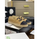 CHANEL fisherman shoes Chanel classic version of the original injection of rubber translucent rubber original color hemp sole