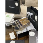 CHANEL fisherman shoes Chanel classic version of the original injection of rubber translucent rubber original color hemp sole