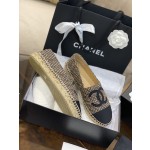 CHANEL fisherman shoes Chanel classic version of the original injection of rubber translucent rubber original color hemp sole