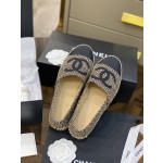 CHANEL fisherman shoes Chanel classic version of the original injection of rubber translucent rubber original color hemp sole