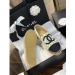CHANEL fisherman shoes Chanel classic version of the original injection of rubber translucent rubber original color hemp sole