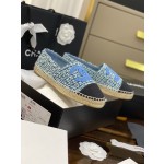 CHANEL fisherman shoes Chanel classic version of the original injection of rubber translucent rubber original color hemp sole