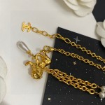 CHANEL🇫🇷Xiaoxiang Double C Lion Pearl Pendant Necklace