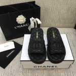 CHANEL 2022 early spring latest honey slippers fashion versatile series imported sheepskin cushioned feet